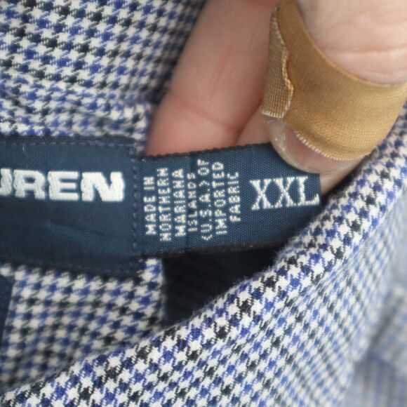 Ralph Lauren Golf Shirt Mens XXL Multicolor Tilden Button Down Long Sleeve - Picture 3 of 16
